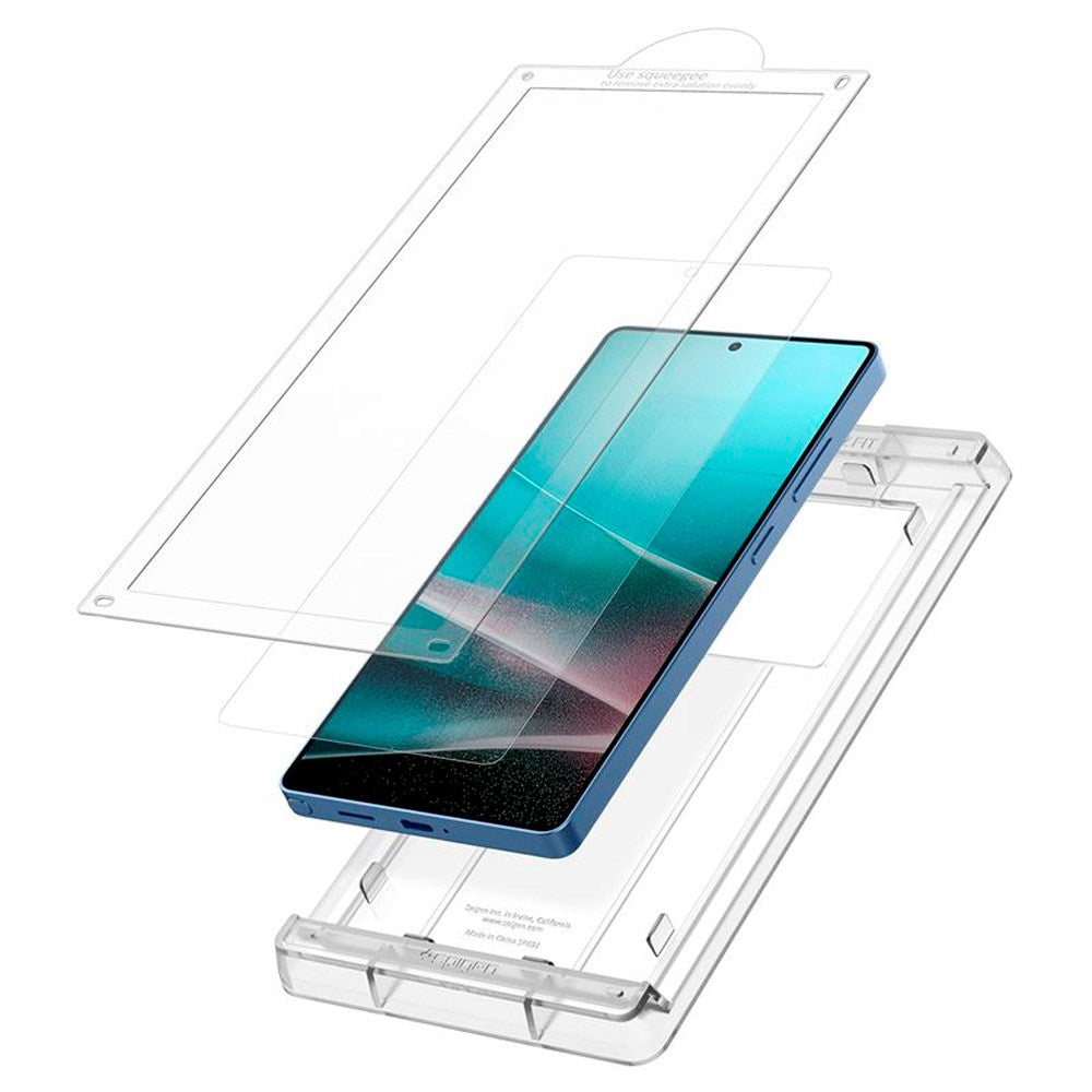 Samsung Galaxy S25 Ultra Spigen EliteShield EZ Fit Skjermbeskyttelsesfilm - Gjennomsiktig