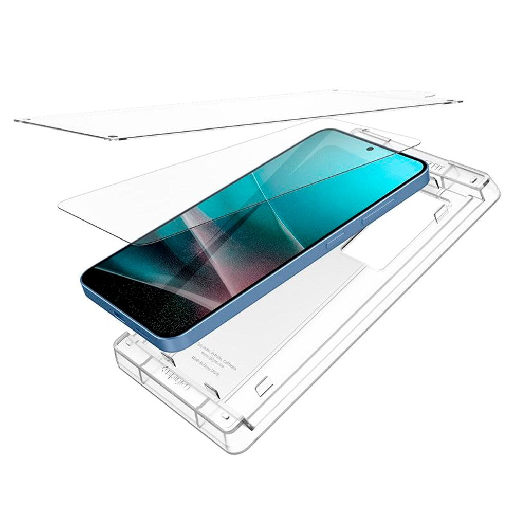 Samsung Galaxy S25 Spigen EliteShield EZ Fit Skjermbeskyttelsesfilm - Gjennomsiktig
