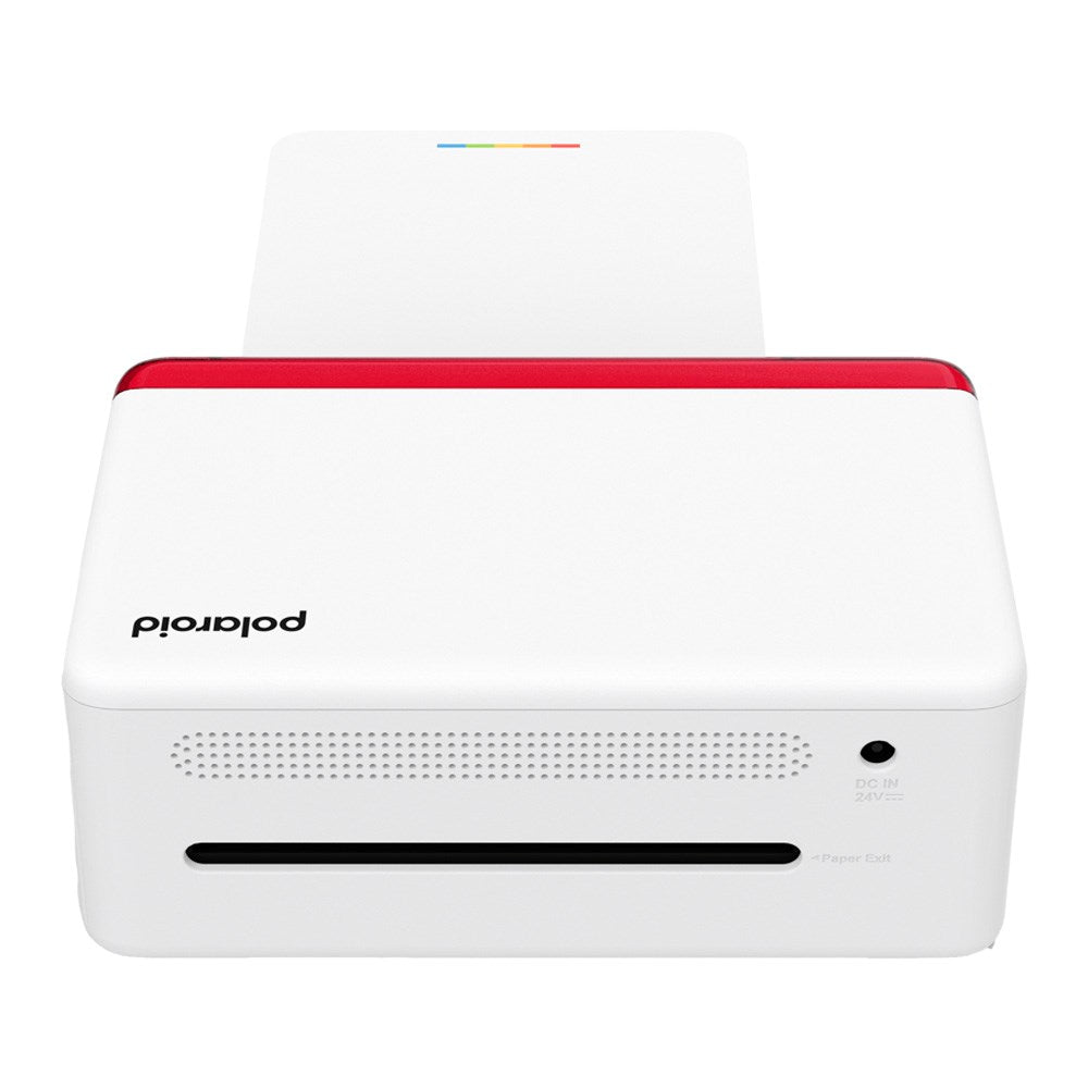 Polaroid Hi-Print Mobil Fotoskriver 4x6" med 80 Stk. Fotopapir - Hvit / Rød