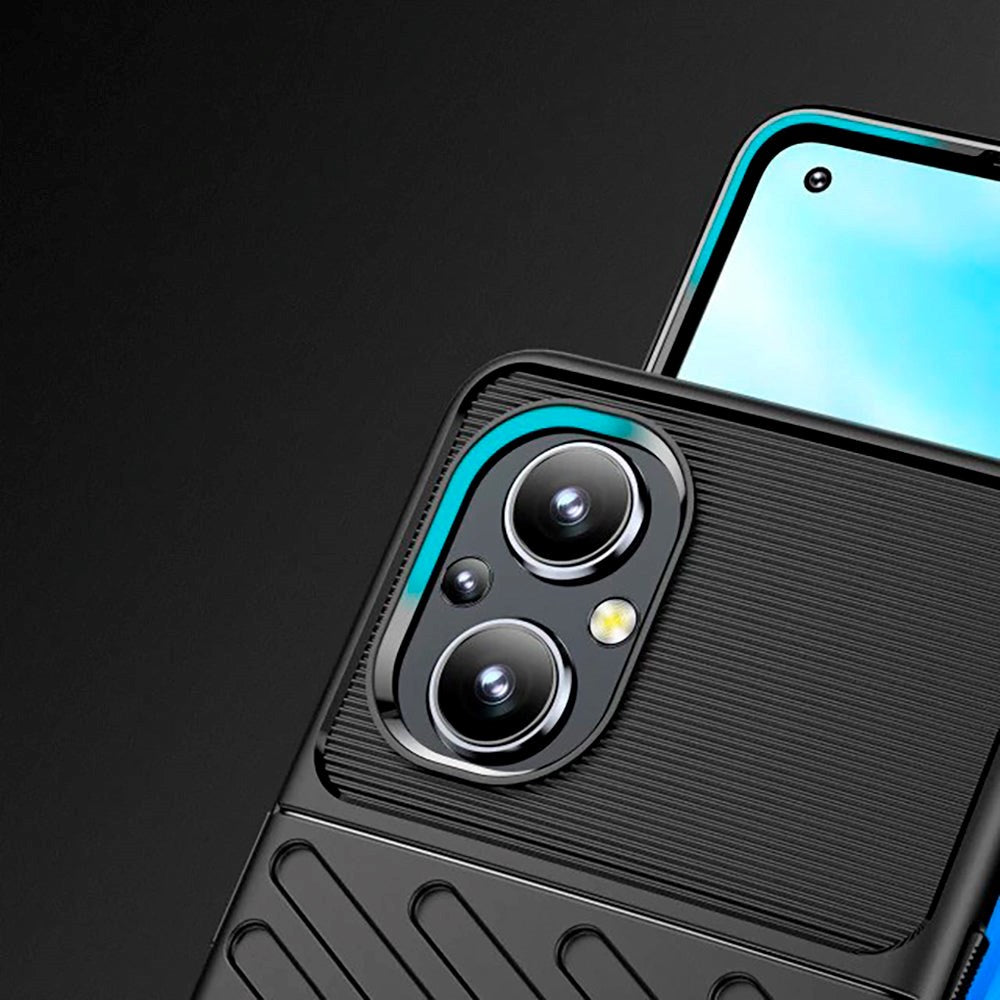 OPPO Reno7 (4G) Hurtle Thunder Series Plast Deksel - Svart
