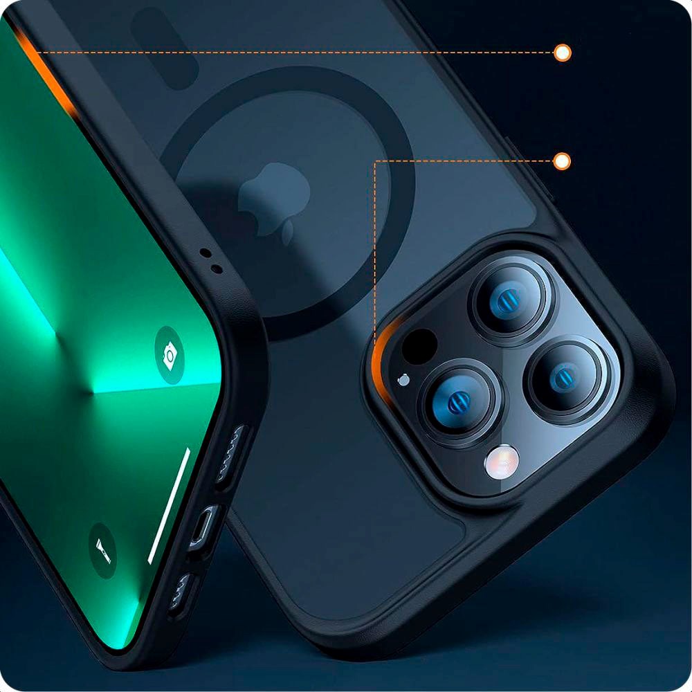 iPhone 15 Pro Tech-Protect Magmat Deksel - MagSafe Kompatibel - Matt Titanium