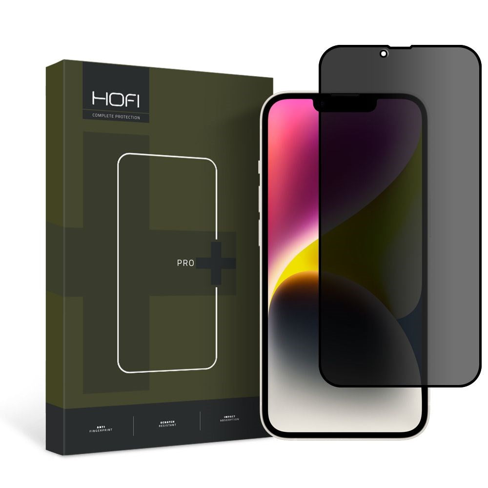 iPhone 14 Plus / 13 Pro Max Hofi Glass Pro+ Skjermbeskyttelse med Privacy - Case Friendly - Gjennomsiktig
