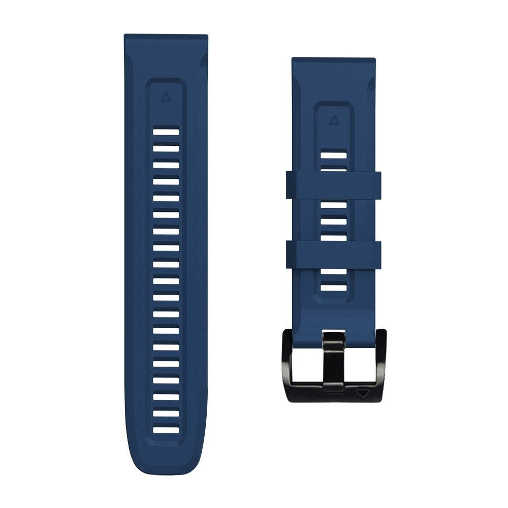 Universal Garmin 22mm QuickFit Iconband Tech-Protect Line Silikon Reim - Navy Blå