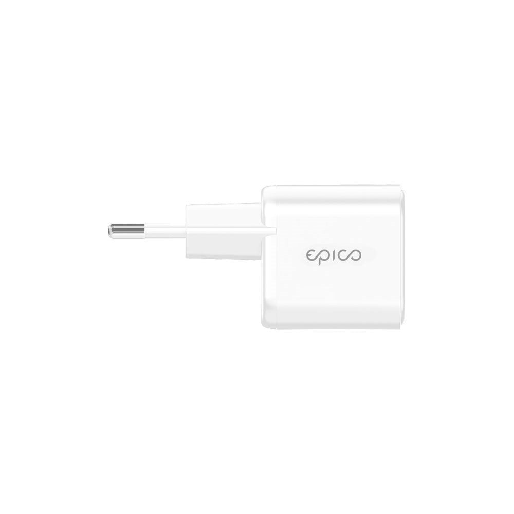 Epico UltraBoost Micro 100W Vegglader med USB-C - Hvit