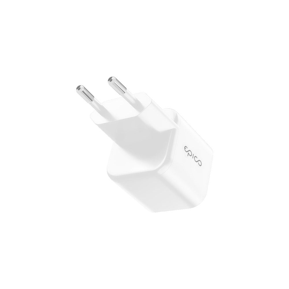 Epico UltraBoost Micro 70W Vegglader med USB-C - Hvit