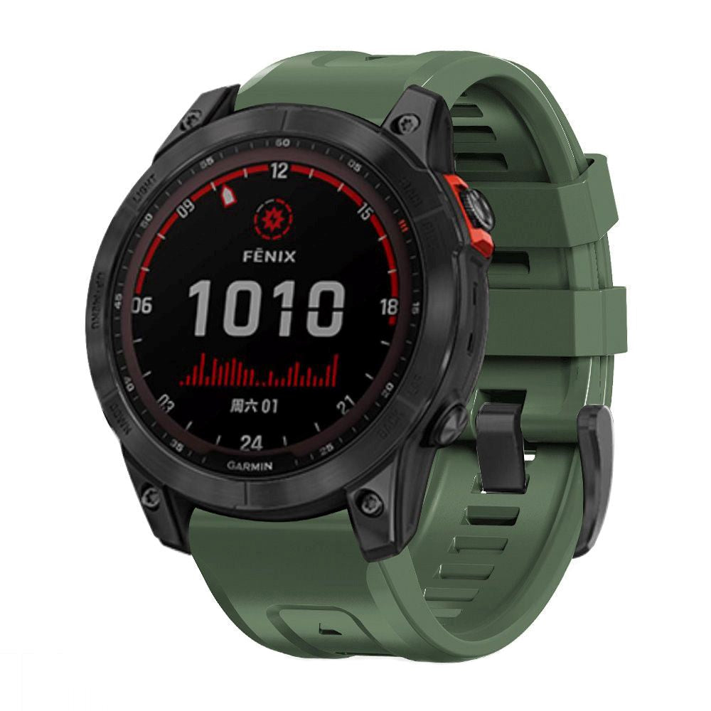 Universal Garmin 22mm QuickFit Rem Tech-Protect Icon Band Stropp - Mørk Grønn