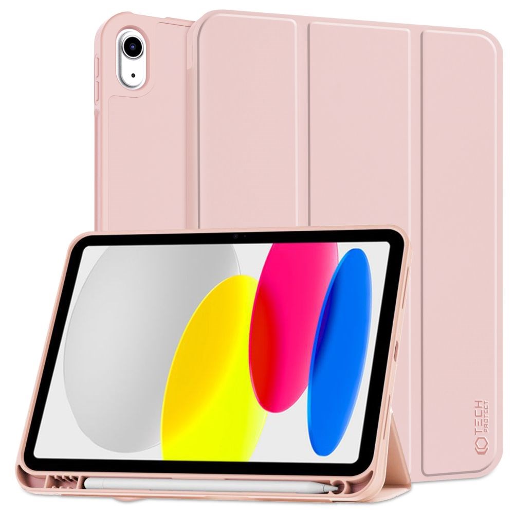 Tech-Protect iPad 11" (2025) / iPad 10.9" (2024/2022) SC Deksel m. Apple Pencil Holder - Rosa