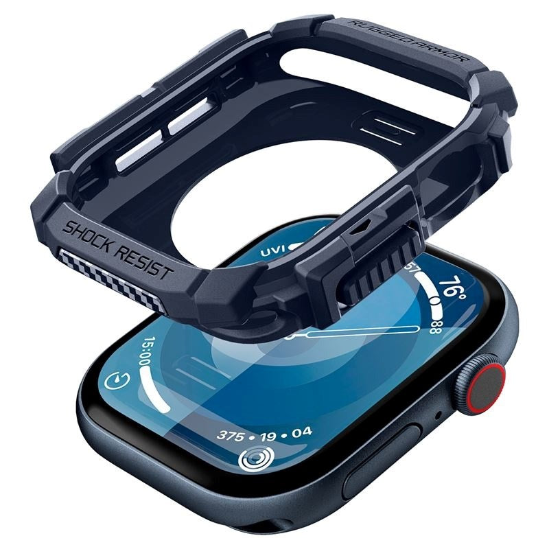 Apple Watch 11 / 10 (42mm) Spigen Rugged Armor Deksel - Fleksibel Plast - Blå