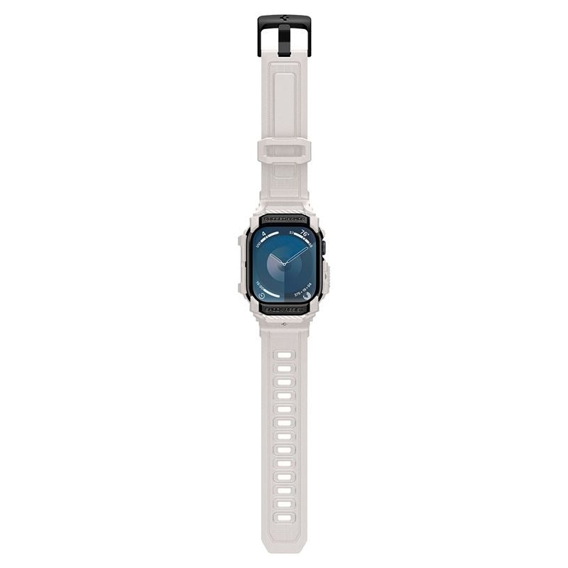 Spigen Rugged Armor Pro Apple Watch 11 / 10 (46mm) Rem m. Deksel - Beige