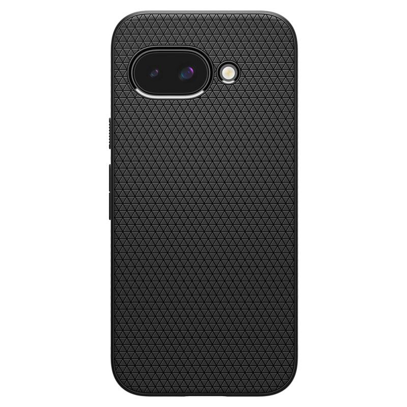 Google Pixel 9a Spigen Liquid Air - Fleksibelt Plast Deksel - Svart