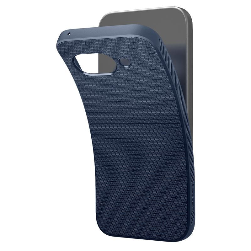Google Pixel 9a Spigen Liquid Air - Fleksibelt Plast Deksel - Blå