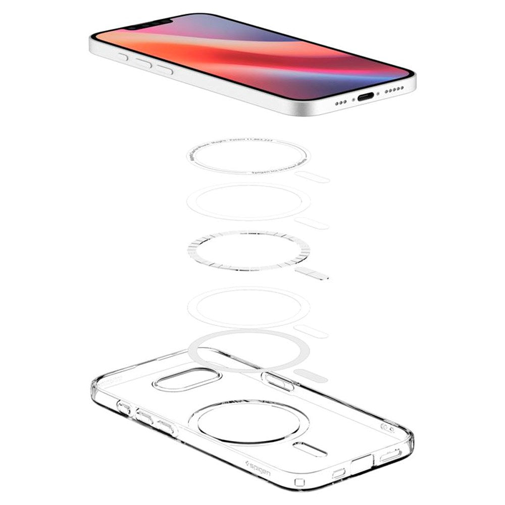 iPhone 17e / 16e Spigen Crystal Flex Deksel - MagSafe Kompatibel - Gjennomsiktig