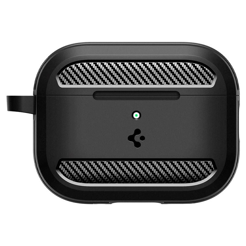 Apple AirPods Pro (3. gen.) Spigen Rugged Armor Deksel - Matte Black