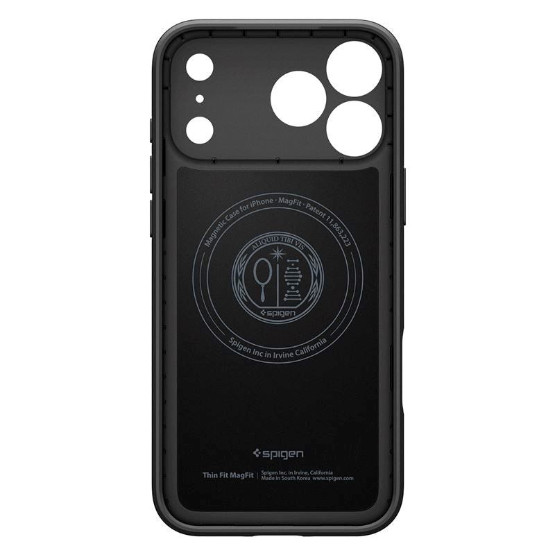 iPhone 17 Pro Spigen Thin Fit Deksel - MagSafe Kompatibel - Svart