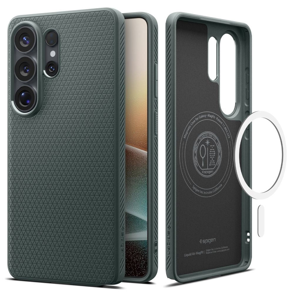 Samsung Galaxy S26 Ultra Spigen Liquid Air Deksel - MagSafe Kompatibel - Grønn