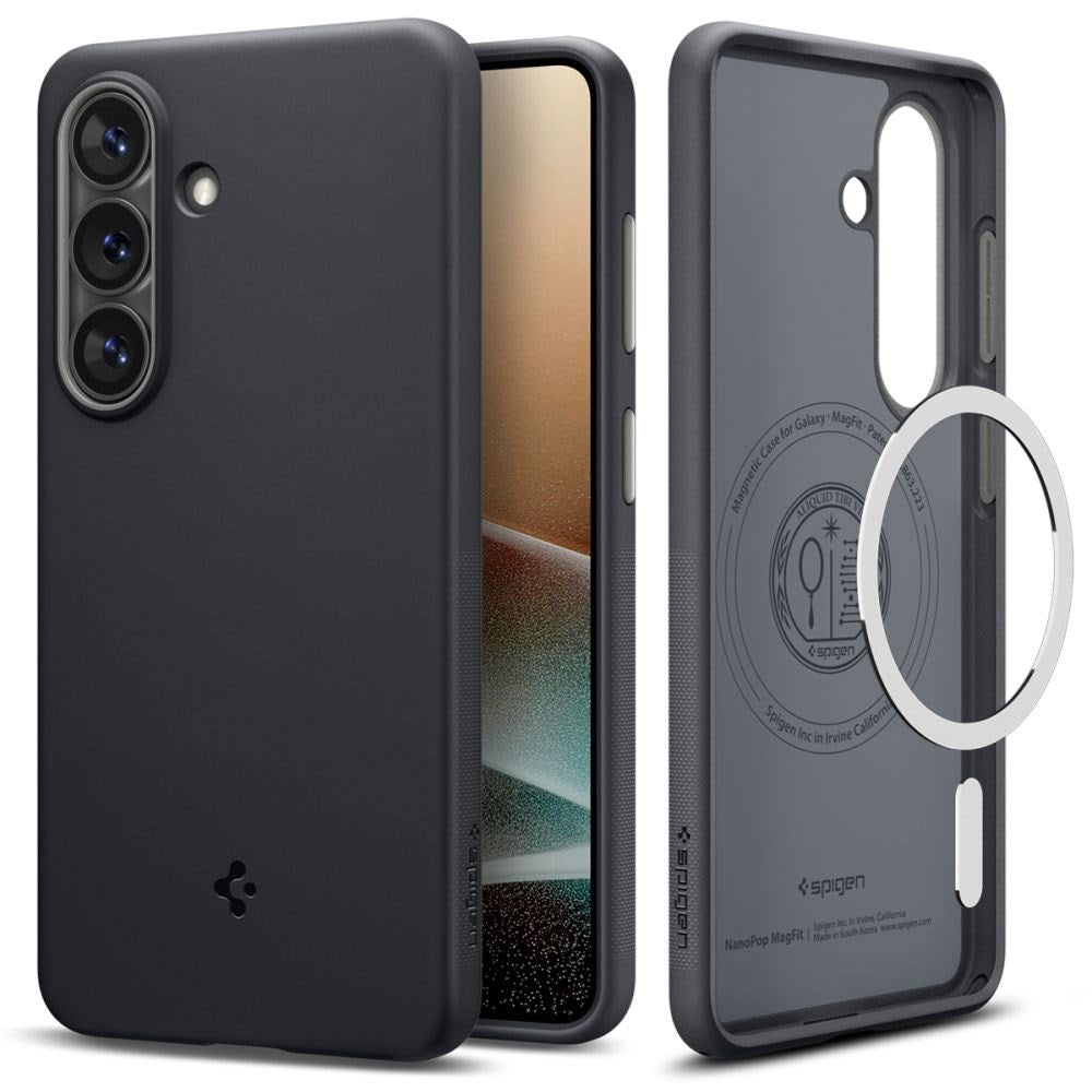Samsung Galaxy S26 Spigen Nano Pop Hybrid Deksel - MagSafe Kompatibel - Svart / Grå
