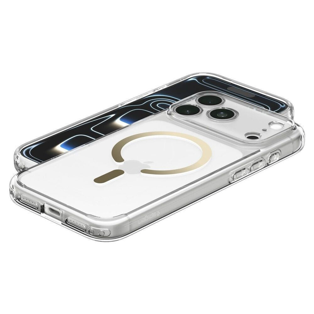 iPhone 18 Pro / 17 Pro Spigen Ultra Hybrid Deksel - MagSafe Kompatibel - Gjennomsiktig / Gull