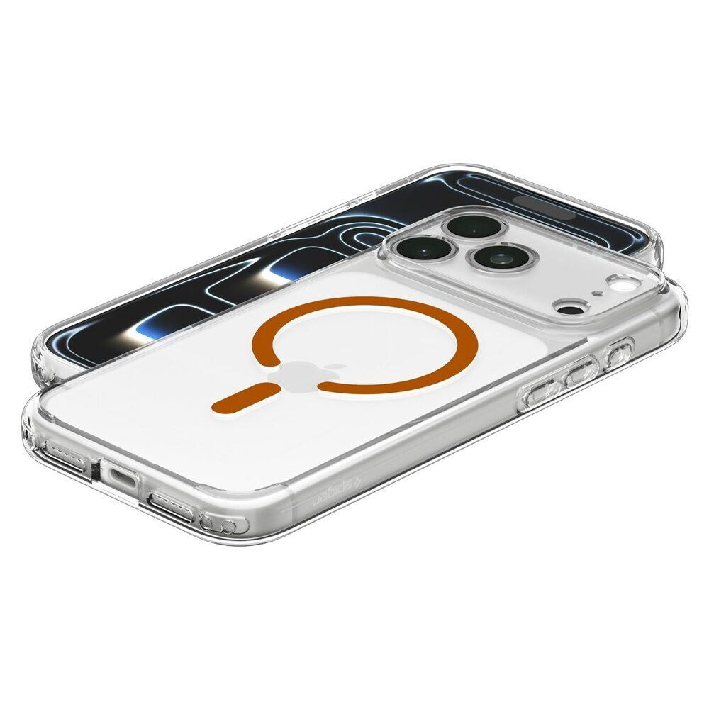 iPhone 18 Pro Max / 17 Pro Max Spigen Ultra Hybrid Deksel - MagSafe Kompatibel - Gjennomsiktig / Oransje