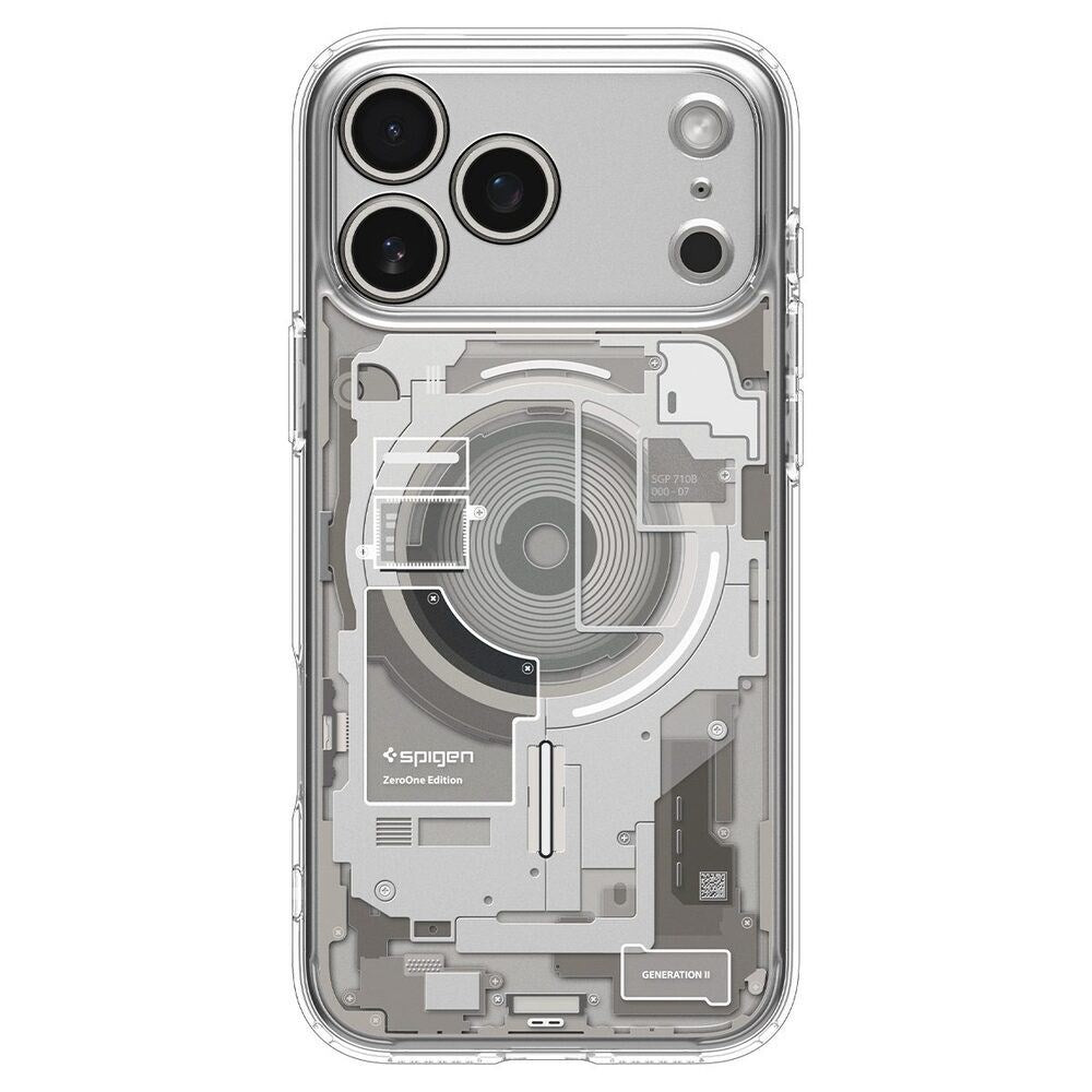 iPhone 18 Pro / 17 Pro Spigen Ultra Hybrid Deksel - MagSafe Kompatibel - Gjennomsiktig / Sølv
