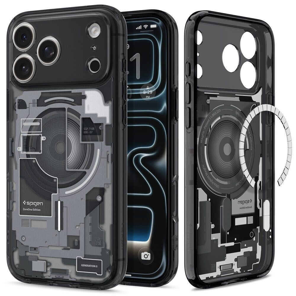 iPhone 18 Pro Max / 17 Pro Max Spigen Ultra Hybrid Deksel - MagSafe Kompatibel - Gjennomsiktig / Svart