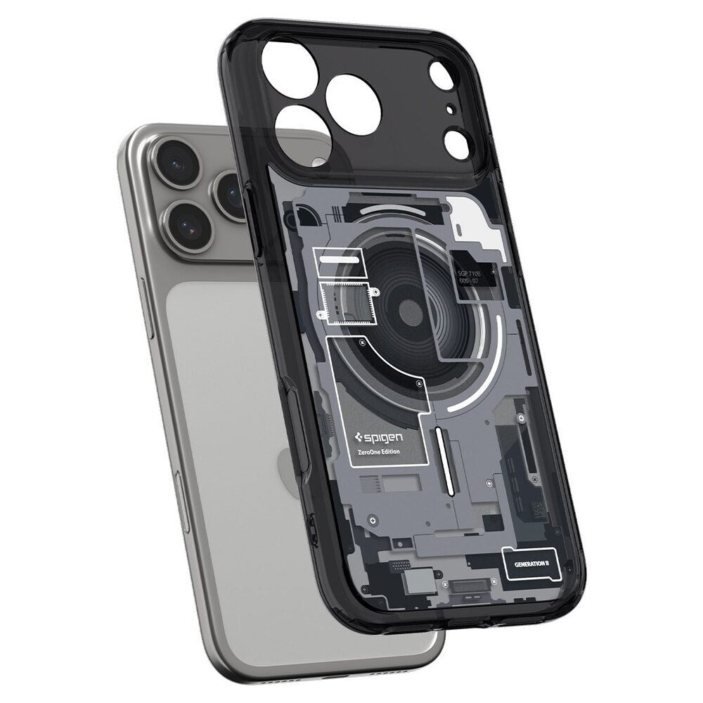 iPhone 18 Pro Max / 17 Pro Max Spigen Ultra Hybrid Deksel - MagSafe Kompatibel - Gjennomsiktig / Svart