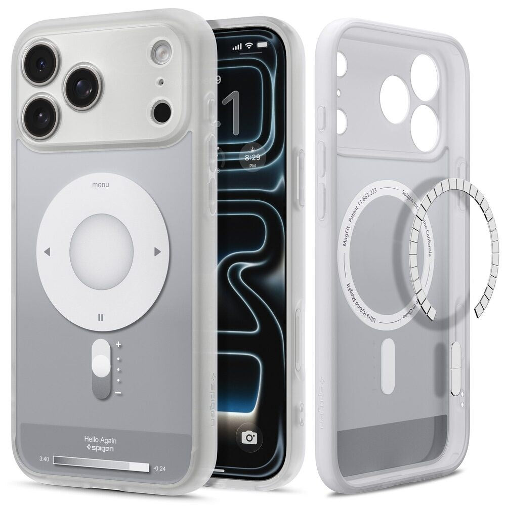 iPhone 18 Pro / 17 Pro Spigen Ultra Hybrid Deksel - MagSafe Kompatibel - Sølv