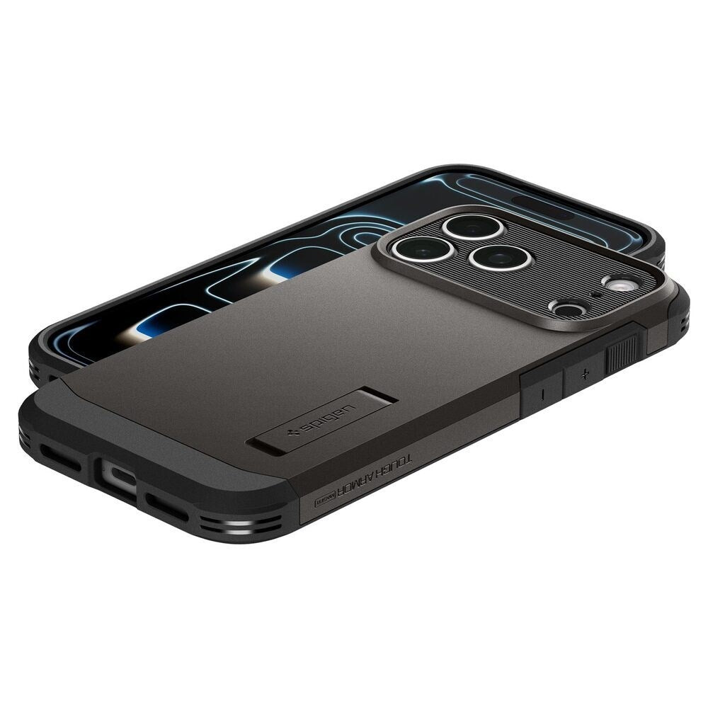 iPhone 18 Pro Max / 17 Pro Max Spigen Tough Armor T Deksel - MagSafe Kompatibel - Grå