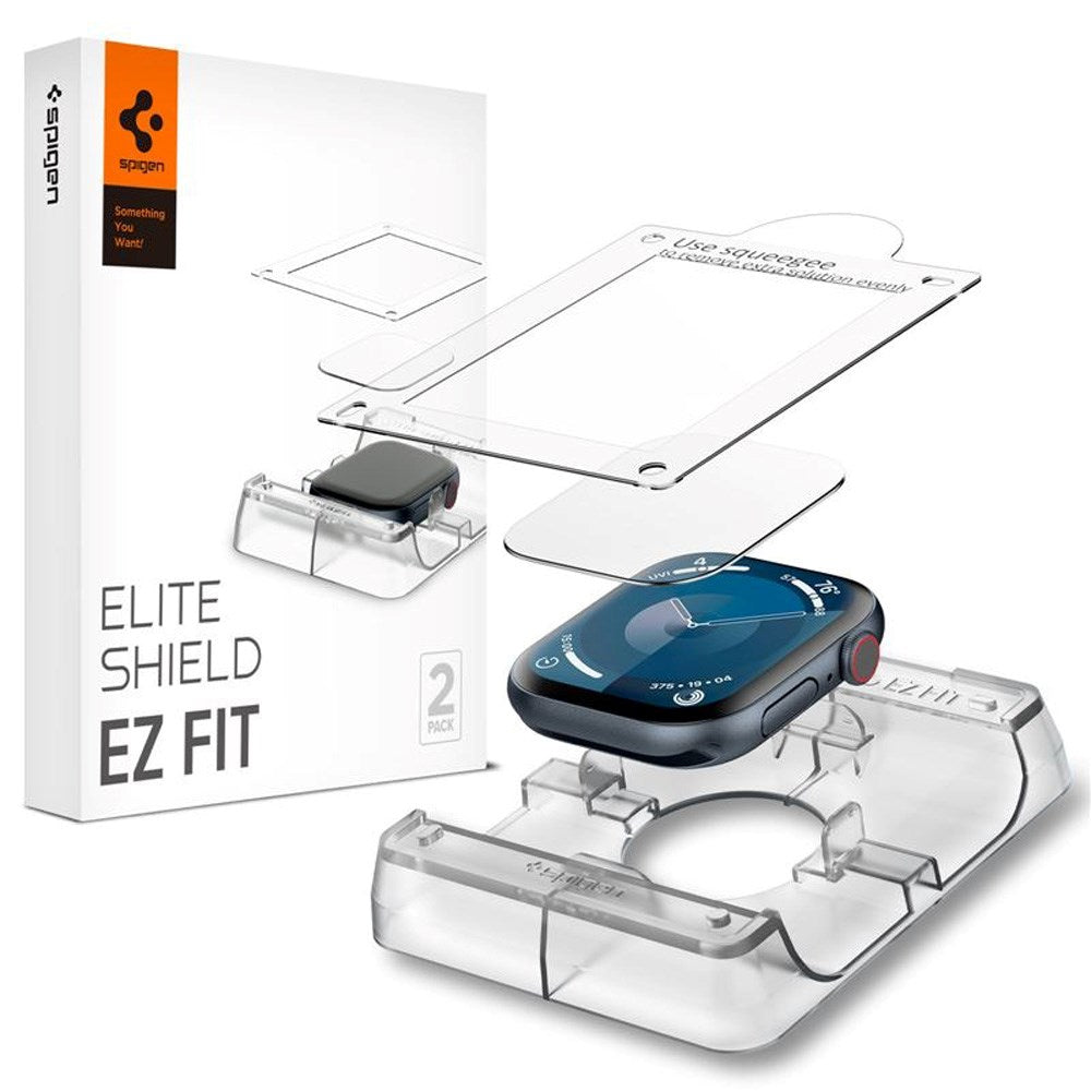 Apple Watch 11 / 10 (42mm) Spigen Fleksibel Beskyttelsesfilm 2-Pack - Gjennomsiktig