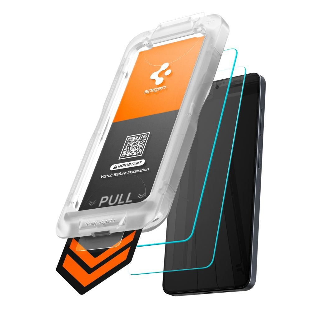 Samsung Galaxy S26 Spigen Glass tR EZ Fit Pro HD Skjermbeskyttelsesglass - 2 stk - Gjennomsiktig