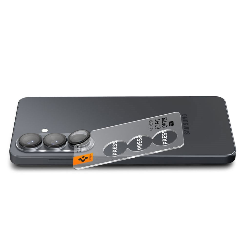 Samsung Galaxy S26 Spigen Glass tR EZ Fit Optik Pro Kameralinsebeskyttelsesglass - 2 stk - Svart