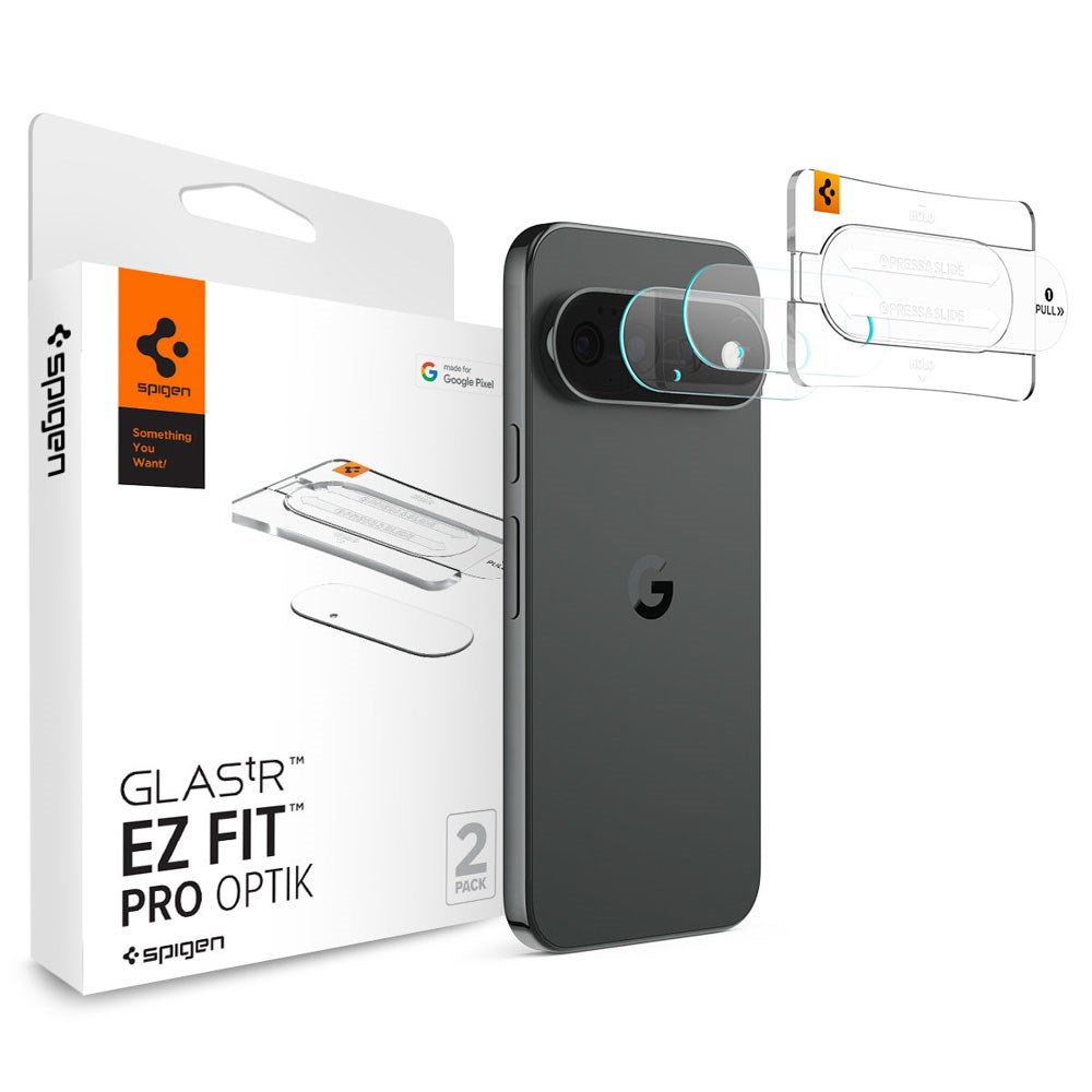 Google Pixel 11 Spigen Glass tR EZ Fit Optik Pro Kameralinsebeskytter - 2 stk - Gjennomsiktig
