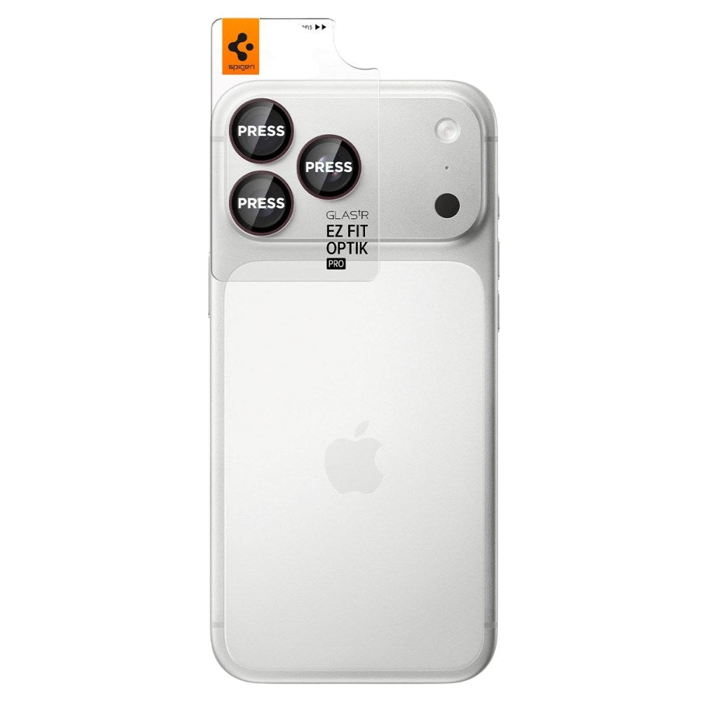 iPhone 18 Pro / 18 Pro Max Spigen Glass tR EZ Fit Optik Pro Kameralinsebeskyttelse - 2 stk - Lilla