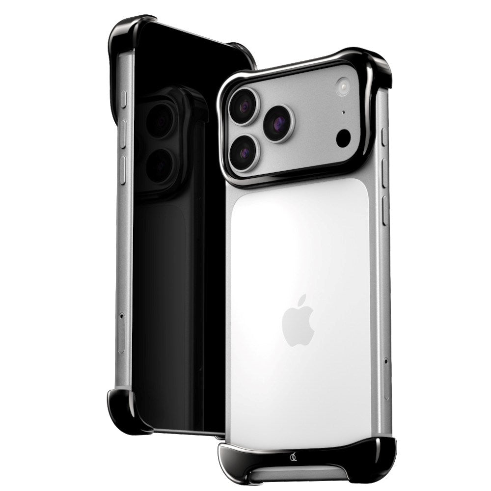 iPhone 18 Pro Max Arc Pulse Titanium Bumper Deksel - Onyx Black