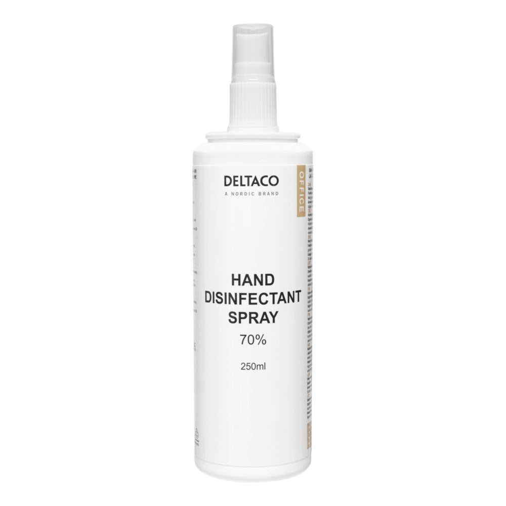 Deltaco Hånddesinfeksjonsspray - 250 ml - Hvit
