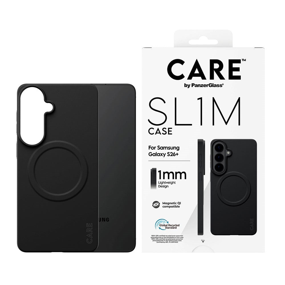 Samsung Galaxy S26+ (Plus) CARE by PanzerGlass SL1M Deksel - Svart