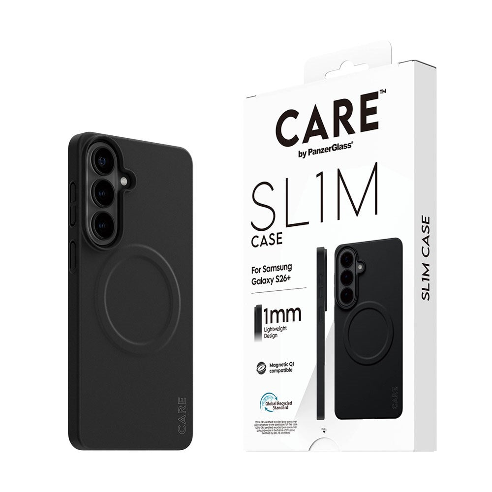 Samsung Galaxy S26+ (Plus) CARE by PanzerGlass SL1M Deksel - Svart