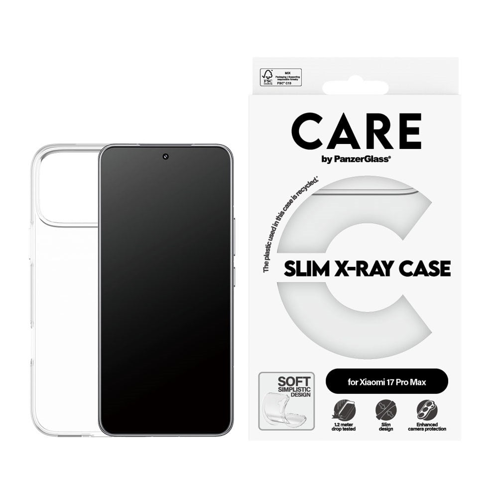 Xiaomi 17 Ultra CARE by PanzerGlass FASHION X-Ray Soft Basic Deksel - Gjennomsiktig