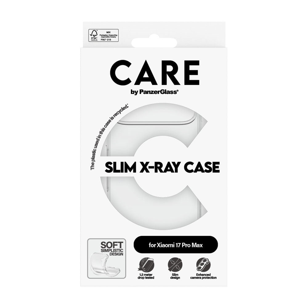 Xiaomi 17 Ultra CARE by PanzerGlass FASHION X-Ray Soft Basic Deksel - Gjennomsiktig