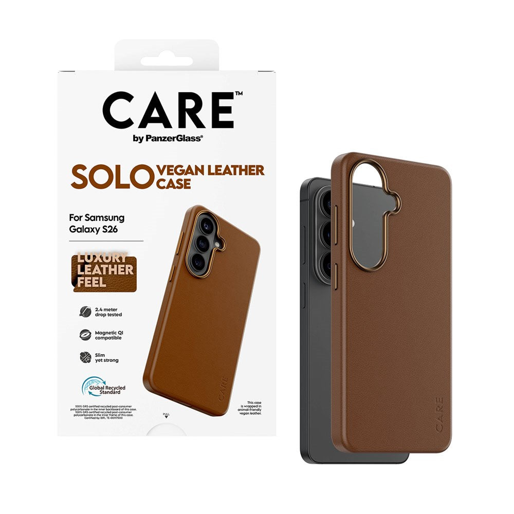 Samsung Galaxy S26 CARE by PanzerGlass SOLO Deksel - Brun