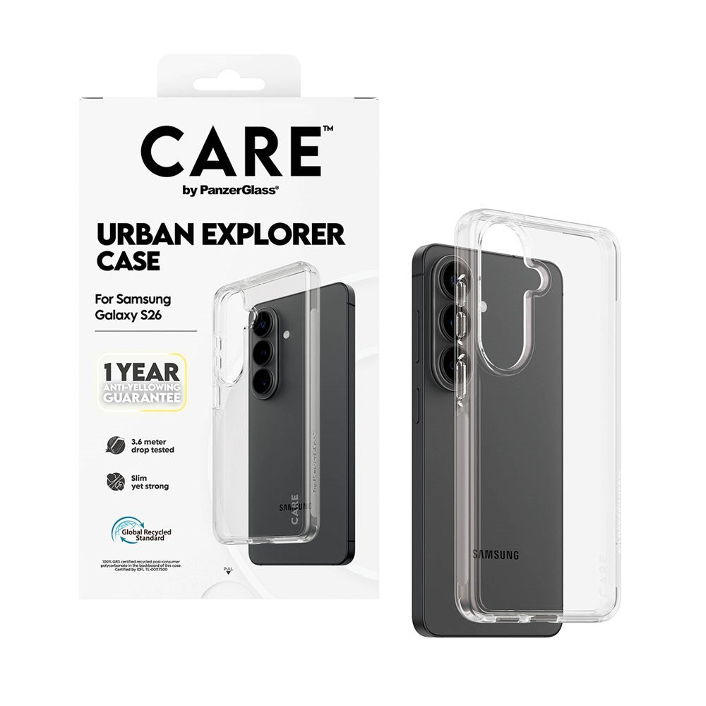 Samsung Galaxy S26 CARE by PanzerGlass Urban Explorer Deksel - Gjennomsiktig