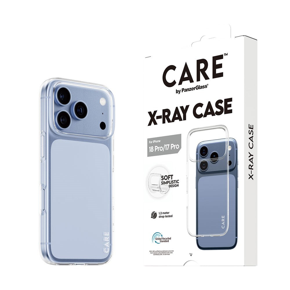 iPhone 18 Pro / 17 Pro CARE by PanzerGlass Fashionable X-Ray Soft Basic Case - Gjennomsiktig