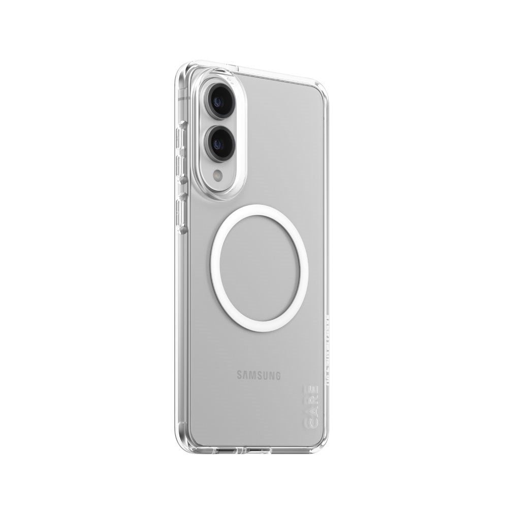 CARE by PanzerGlass Samsung Galaxy S25 Edge FLAGSHIP Urban Combat-deksel - MagSafe Kompatibel - Transparent / White