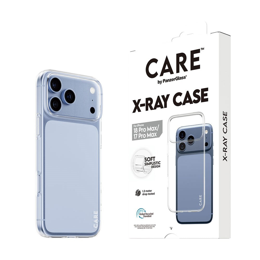 iPhone 18 Pro Max / 17 Pro Max CARE by PanzerGlass Fashionable X-Ray Soft Basic Case - Gjennomsiktig