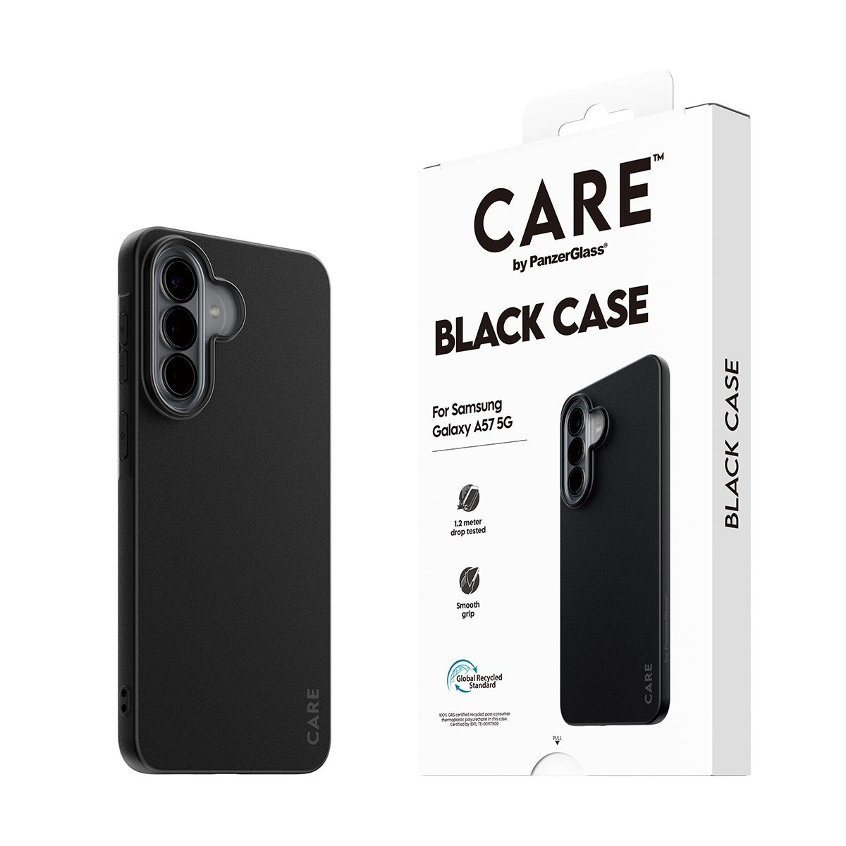 Samsung Galaxy A57 CARE by PanzerGlass Fearlessly Fashionable Deksel - Black
