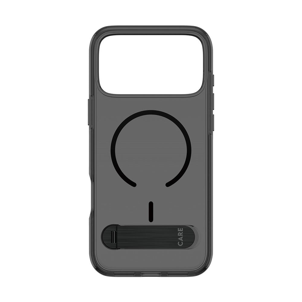 iPhone 18 Pro Max / 17 Pro Max CARE by PanzerGlass Feature Kickstand Deksel - MagSafe Kompatibel - Svart / Gjennomsiktig