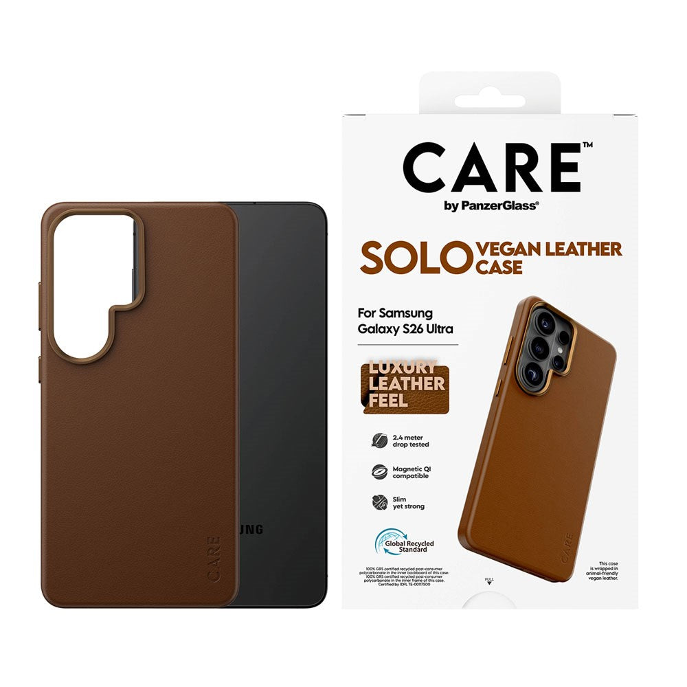 Samsung Galaxy S26 Ultra CARE by PanzerGlass SOLO Deksel - Brun