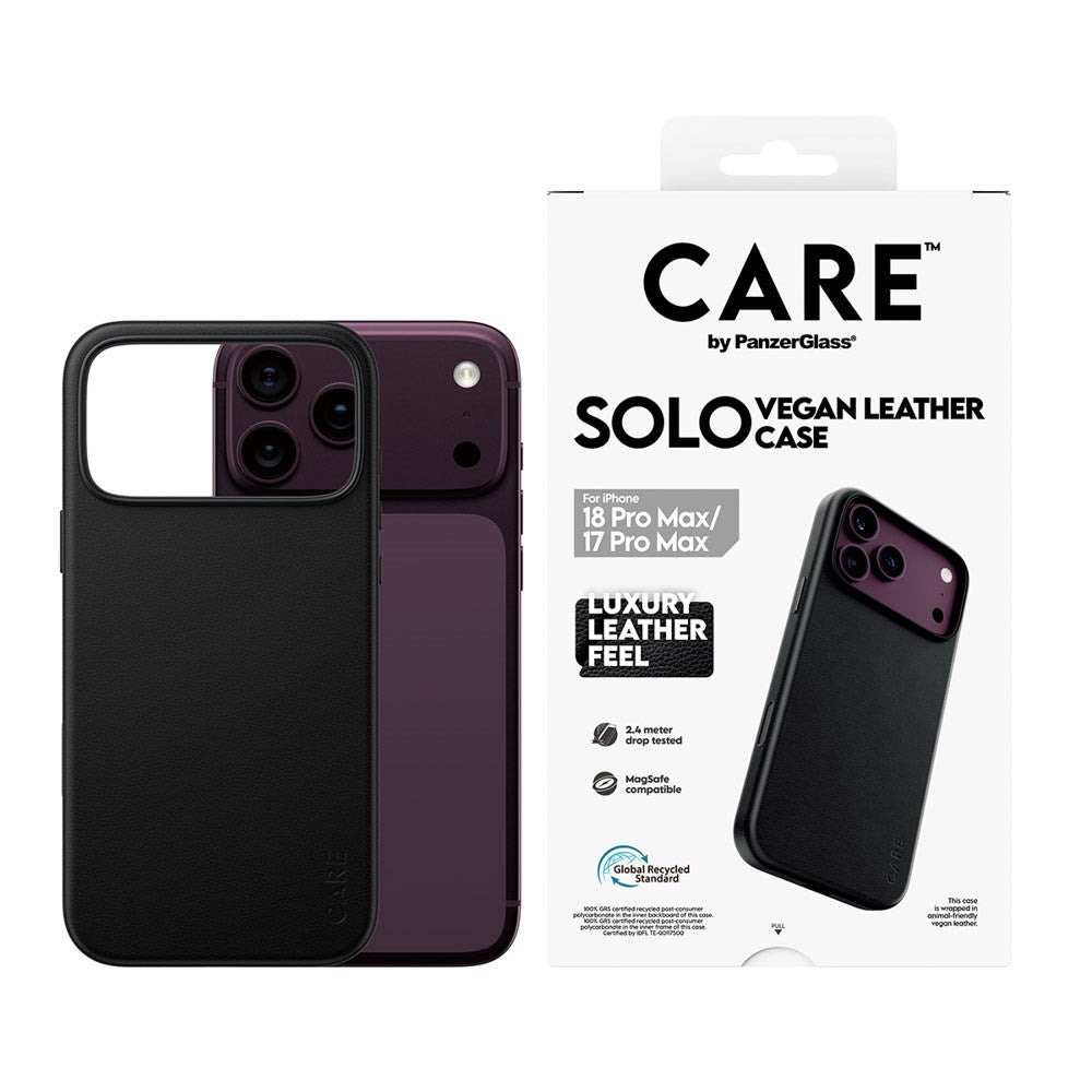 iPhone 18 Pro Max / 17 Pro Max CARE by PanzerGlass SOLO Deksel - MagSafe Kompatibel - Svart