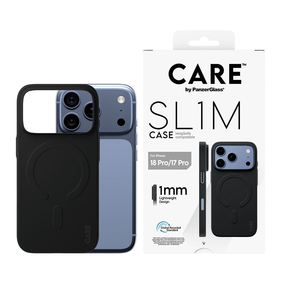 iPhone 18 Pro / 17 Pro CARE by PanzerGlass SL1M Deksel - MagSafe Kompatibel - Svart