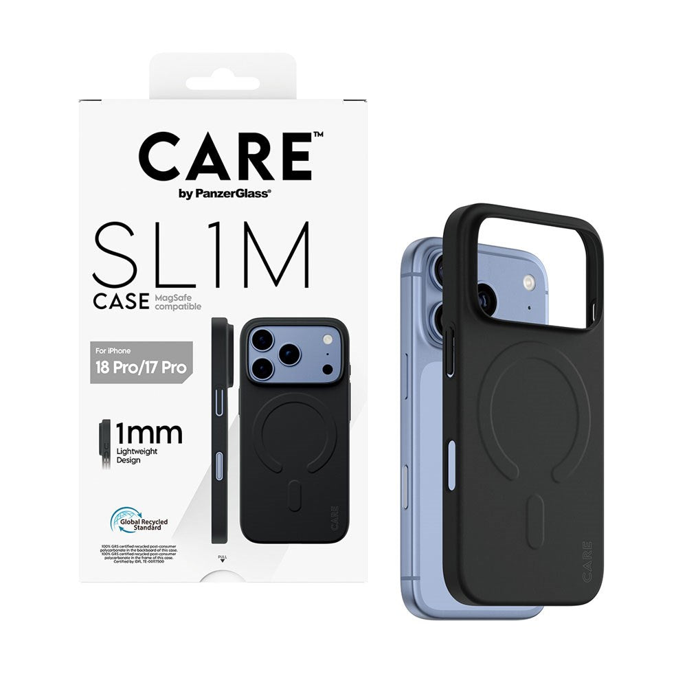 iPhone 18 Pro / 17 Pro CARE by PanzerGlass SL1M Deksel - MagSafe Kompatibel - Svart