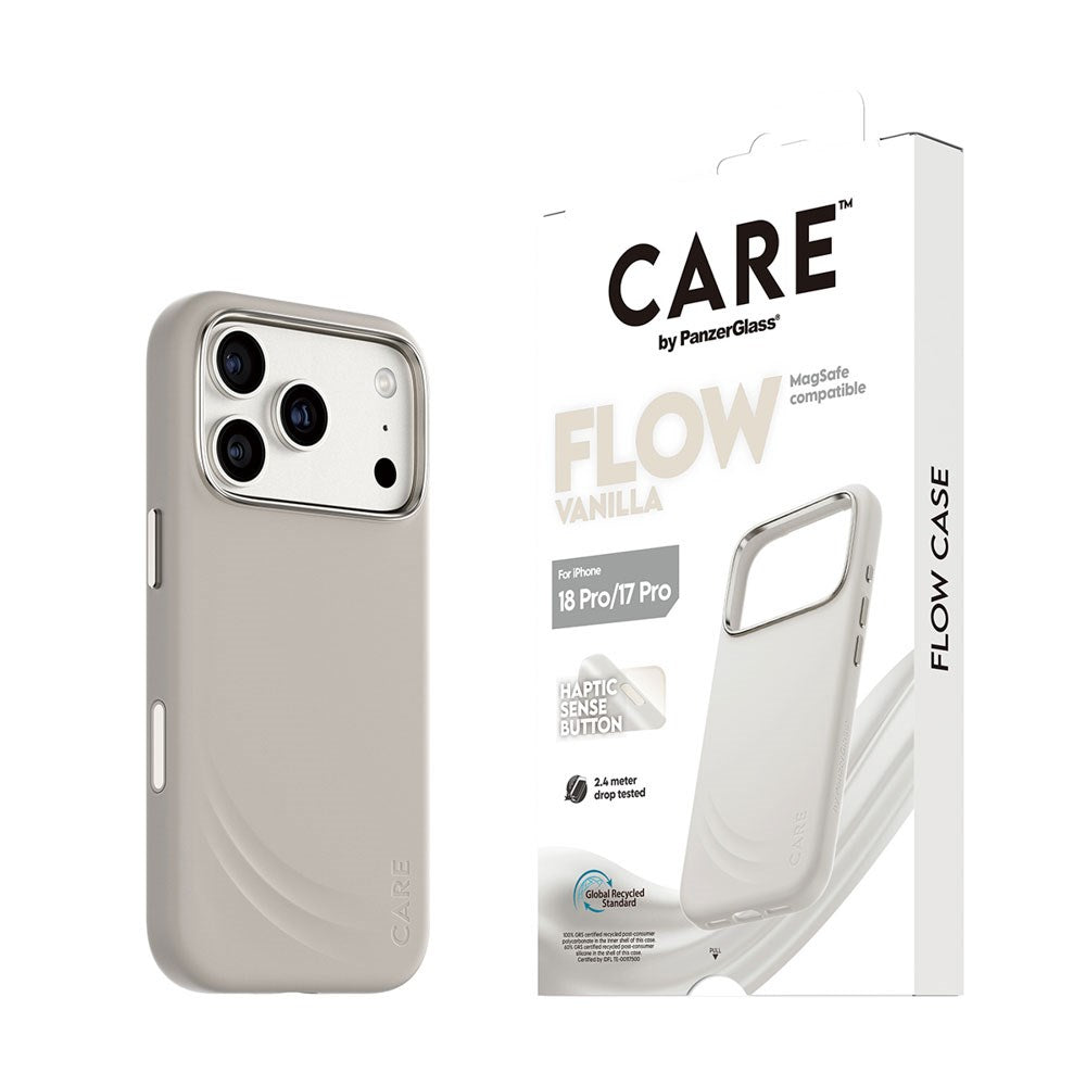 iPhone 18 Pro / 17 Pro CARE by PanzerGlass Feature Flow Deksel - MagSafe Kompatibel - Vanilla